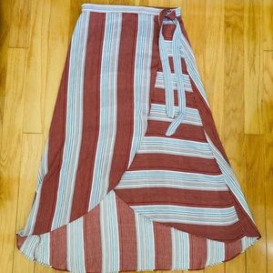 Maxi wrap skirt cover up NWT hippie boho